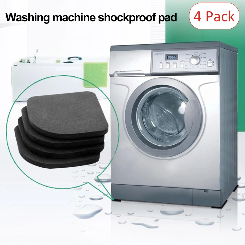 4PCS Washing Machine Anti-slip Shock Absorption Pad Silent Cotton EVA Foam Mat for Household Appliance Furniture