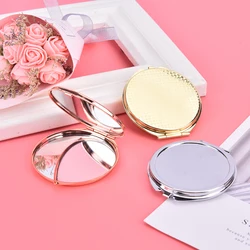 1Pc Compact Makeup Mirror Cosmetic Magnifying Round Pocket Make Up Mirror for Purse Travel Bag Home Office Mirror