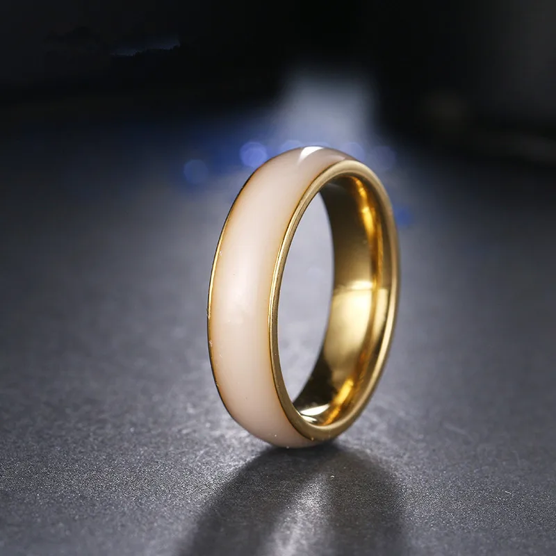 QianBei New Arrival Stainless Steel Ring For Women Man Anniversary Classic Fine Jewelry Gifts