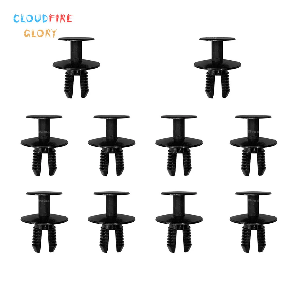 CloudFireGlory 10Pcs Trunk Trim Retainer Clip Screw Fastener Rivet 2309900092 For Mercedes R129 W123 W124 W140 W201 W202 W203