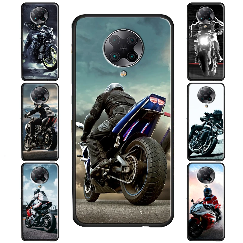 Motorcycle Motorbike Cover For POCO F3 X3 GT F1 F2 M3 M4 X4 NFC X3 Pro Case For Xiaomi 12 10T 11T Pro Mi 11 Lite