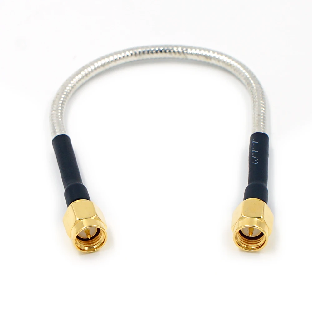 10PCS Halbstarre RG402 0.141 "Silber Kabel SMA Männlichen Jack sma Stecker RF Koaxial Verlängerung Jumper zopf Draht – Detail 2
