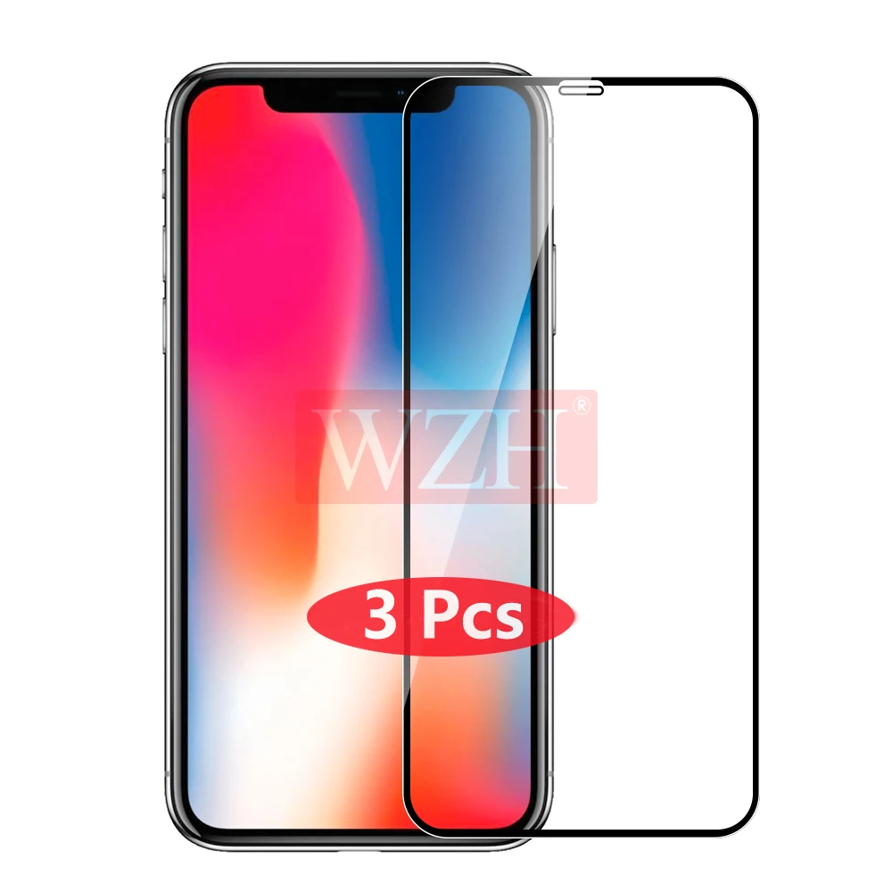 

Защитное стекло для iPhone 11, 12 Pro Max, 12 mini, XR, X, XS Max, 3 шт.