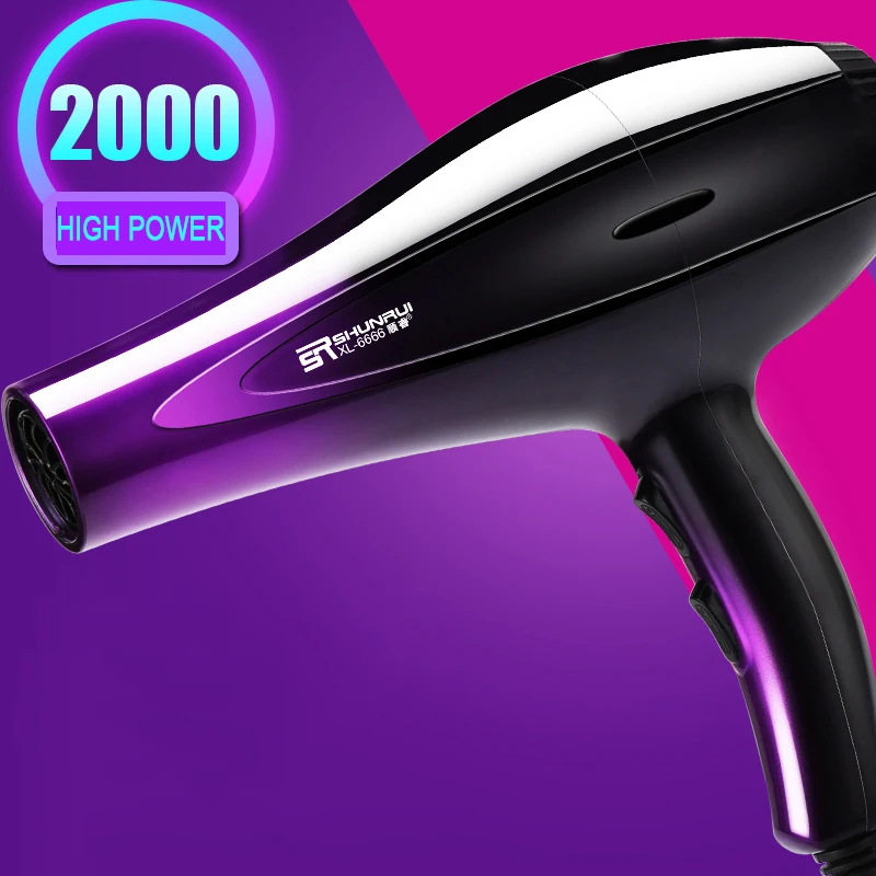 Hair Dryer Hot and Cold Wind with Diffuser Conditioning Powerful Hair Dryer Motor Heat Constant Temperature Hair Care Blow Dryer