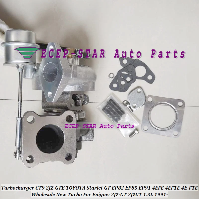 100% NEW CT9 Turbo Turbine Turbocharger For TOYOTA starlet EP82 EP91 EP85 2JZGTE 4EFE Engine 2JZGT 2JZ-GT 1.3L 1991-