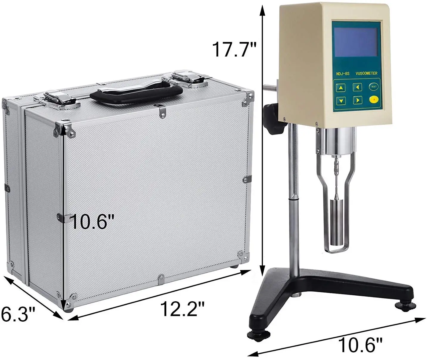 Digital Liquid Rotational Viscometer ความหนืด Tester NDJ-8S ดิจิตอลโรตารี่ Viscometer NDJ8S 1-2000000mPa.s