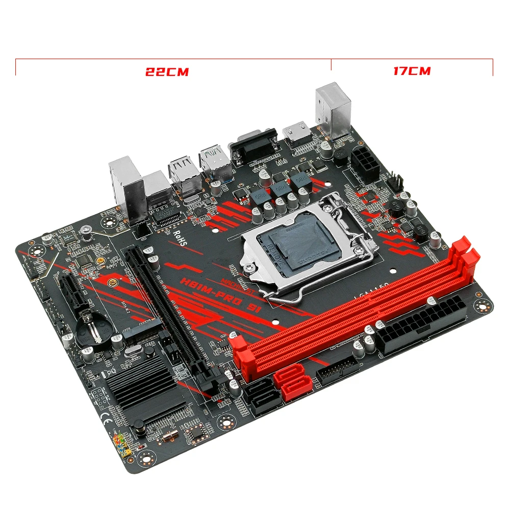 MACHINIST 마더보드 LGA 1150 NGFF M.2 슬롯 지지대 i3 i5 i7/Xeon E3 V3 프로세서, DDR3 데스크탑 RAM H81M-PRO VGA 메인보드, H81