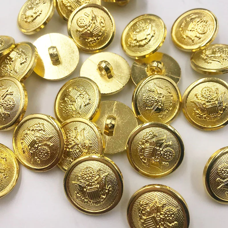 20PCS/pack 20MM Gold/Silver Anchor Buttons Plastic Sewing Accessory Shank Button Garment Clothing PT351