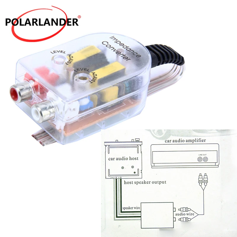 高品質の自動車用アダプタコンバータ,スピーカー,rcaライン,自動車用製品部品