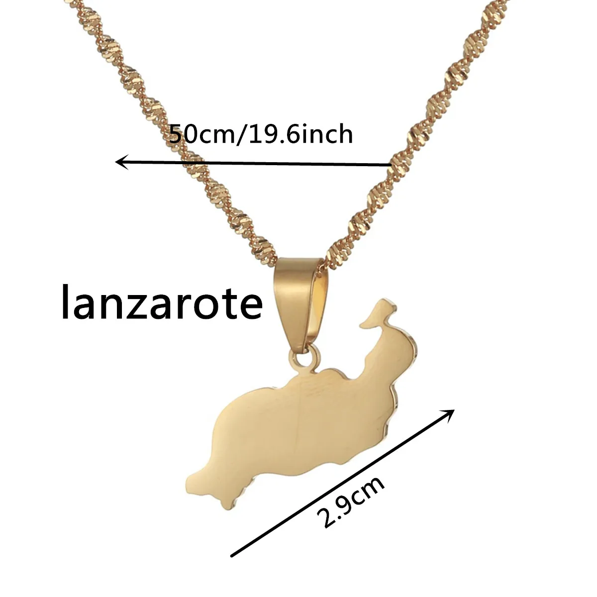 Spain Canary Islands Tenerife/Gran Canaria/Fuerteventura/La palma/Lanzarote Pendant Necklaces Women Girl Jewelry