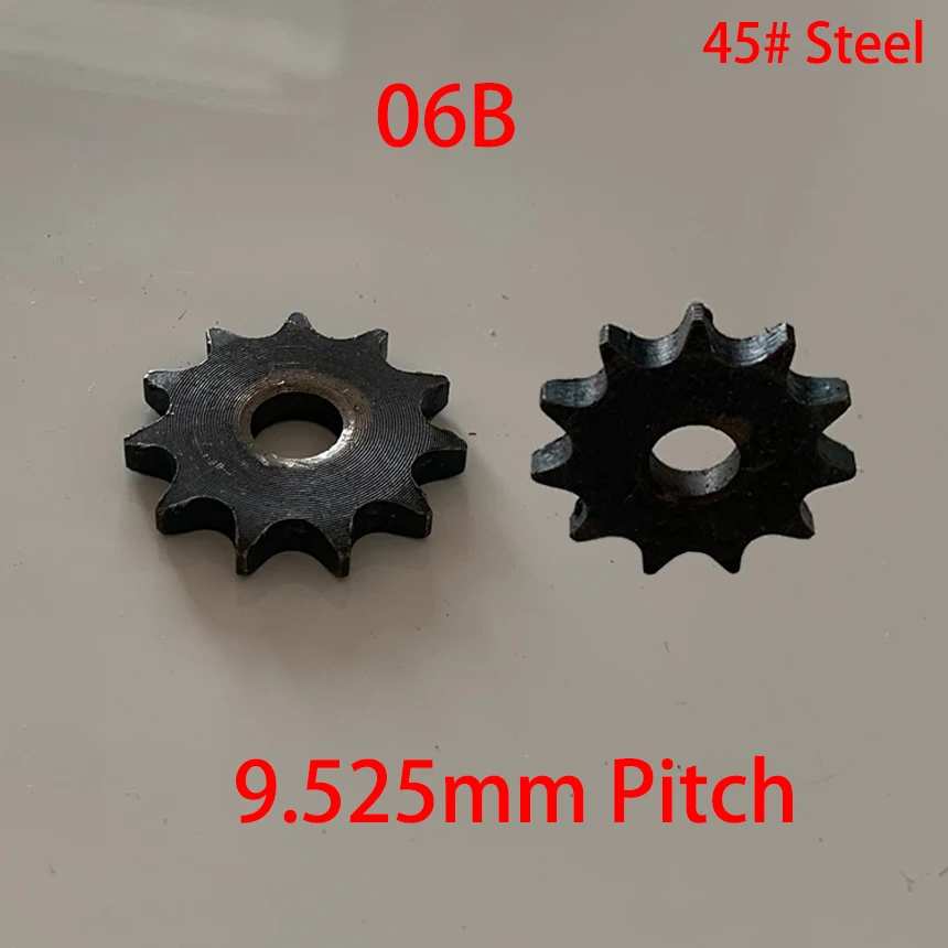 

06B 46 47 48 49 50 Tooth Pilot Bore 9.525mm Pitch Single Row Simplex Convey Gathering Gear Chain Drive Sprocket Wheel Plate