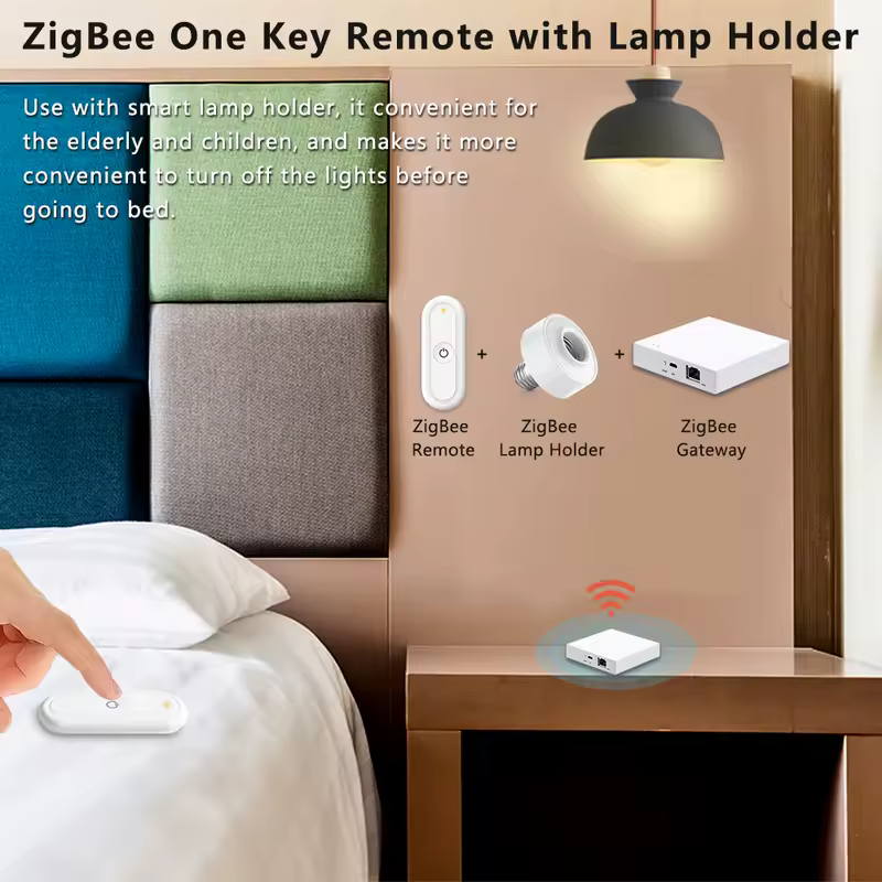 LoraTap ZigBee 3.0 Wireless 14 EU US Push Button Remote Tuya Scene Automation Control Switch Smart Life App Hub Need - Image 3
