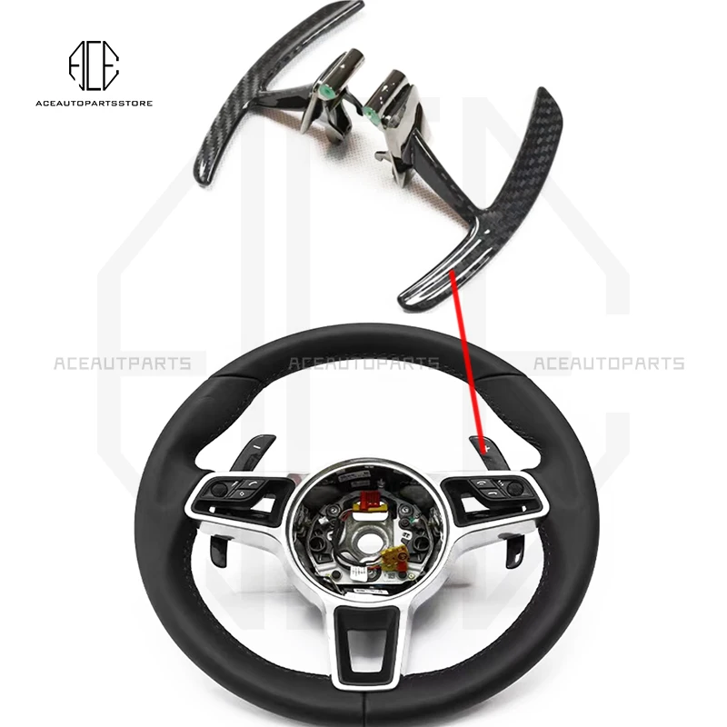 

For Porsche 991 911 718 Panamera Macan Cayenne Carbon FIber Front Paddle Shifter Replace style