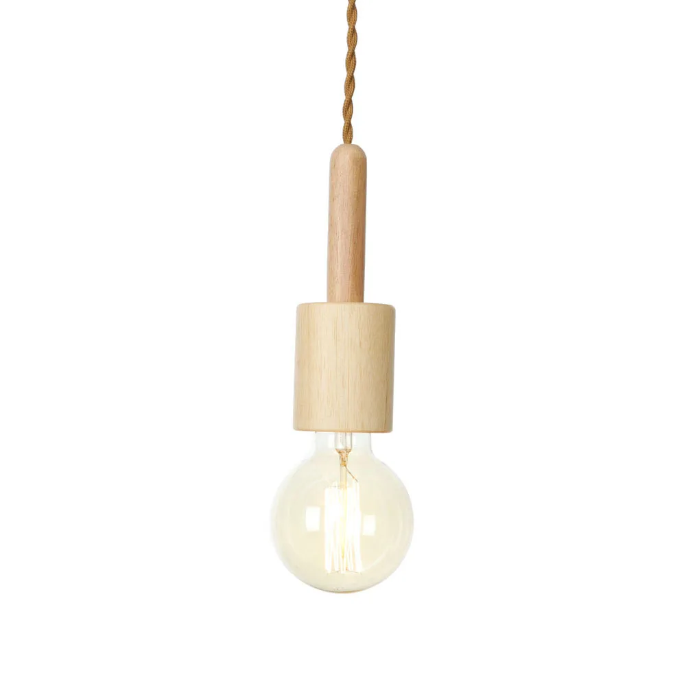 Lámpara colgante de madera Nodric, luminaria moderna para sala de estar, cocina, decoración del hogar, lámparas colgantes de madera maciza