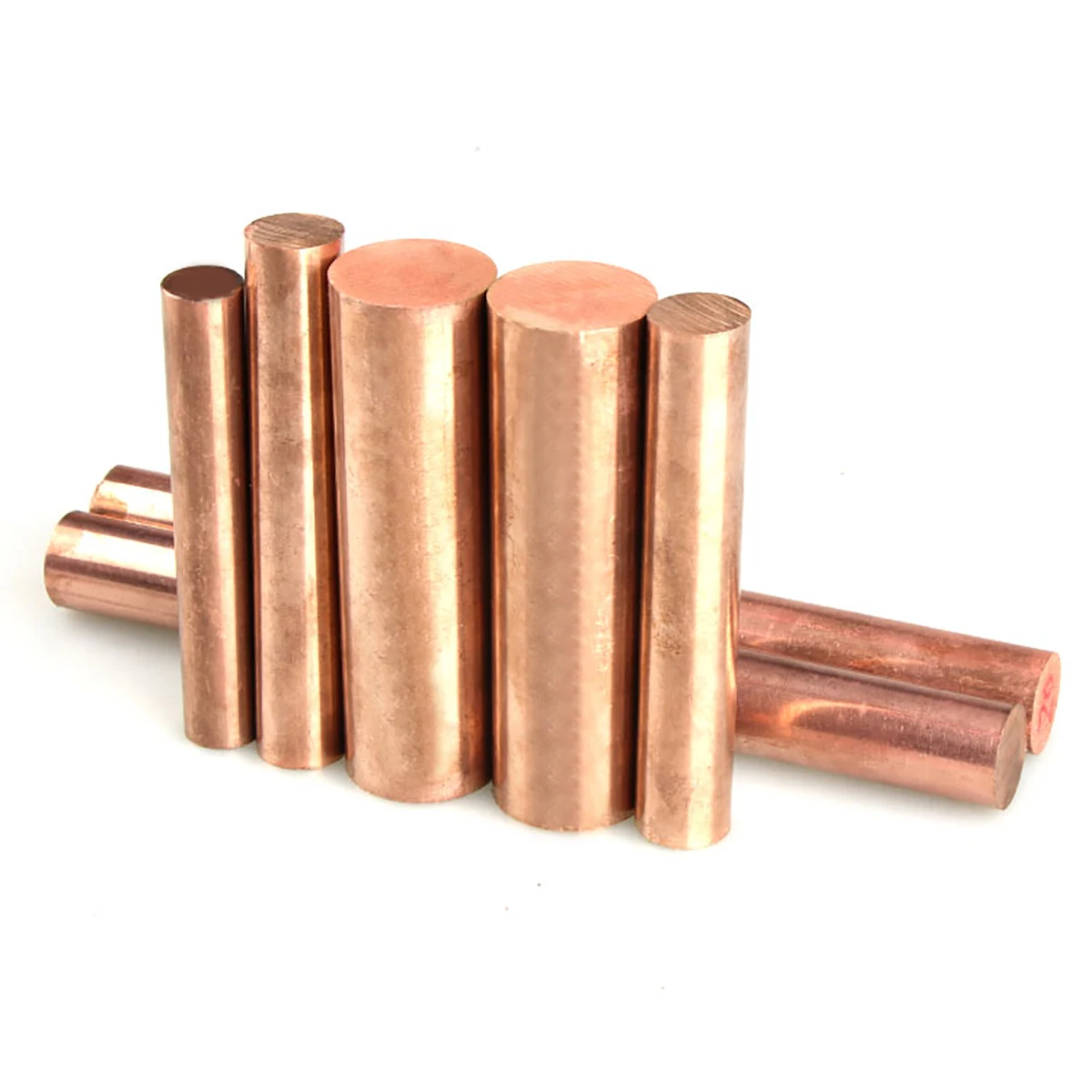 1 pz diametro 5-30mm T2 rame rosso barra tonda asta rame puro lunghezza bastone 200mm 500mm per fresatura saldatura lavorazione dei metalli