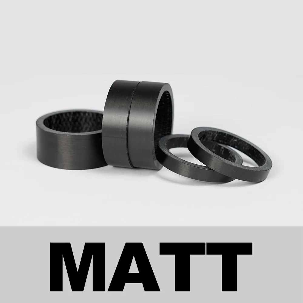 OG-EVKIN CS-001 Carbon Fiets Spacer 1/8" 28.6MM Glans/UD Mat Carbon Fiber Headset Spacer MTB Racefiets Volledig Zwarte Spacers