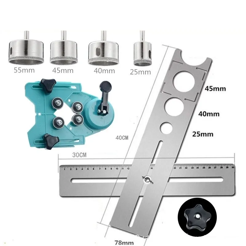 Ceramic Tile Hole Locator Floor Drilling Guide Finder Gauge For Accurate Positioning Of Wood And Plastic Drilling