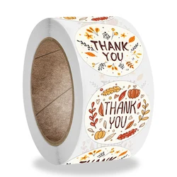 100-500pcs Thank You Round Sticker Scrapbook Envelope Seal Sticker Gift Flower baking Decoration Stationery Label Sticker