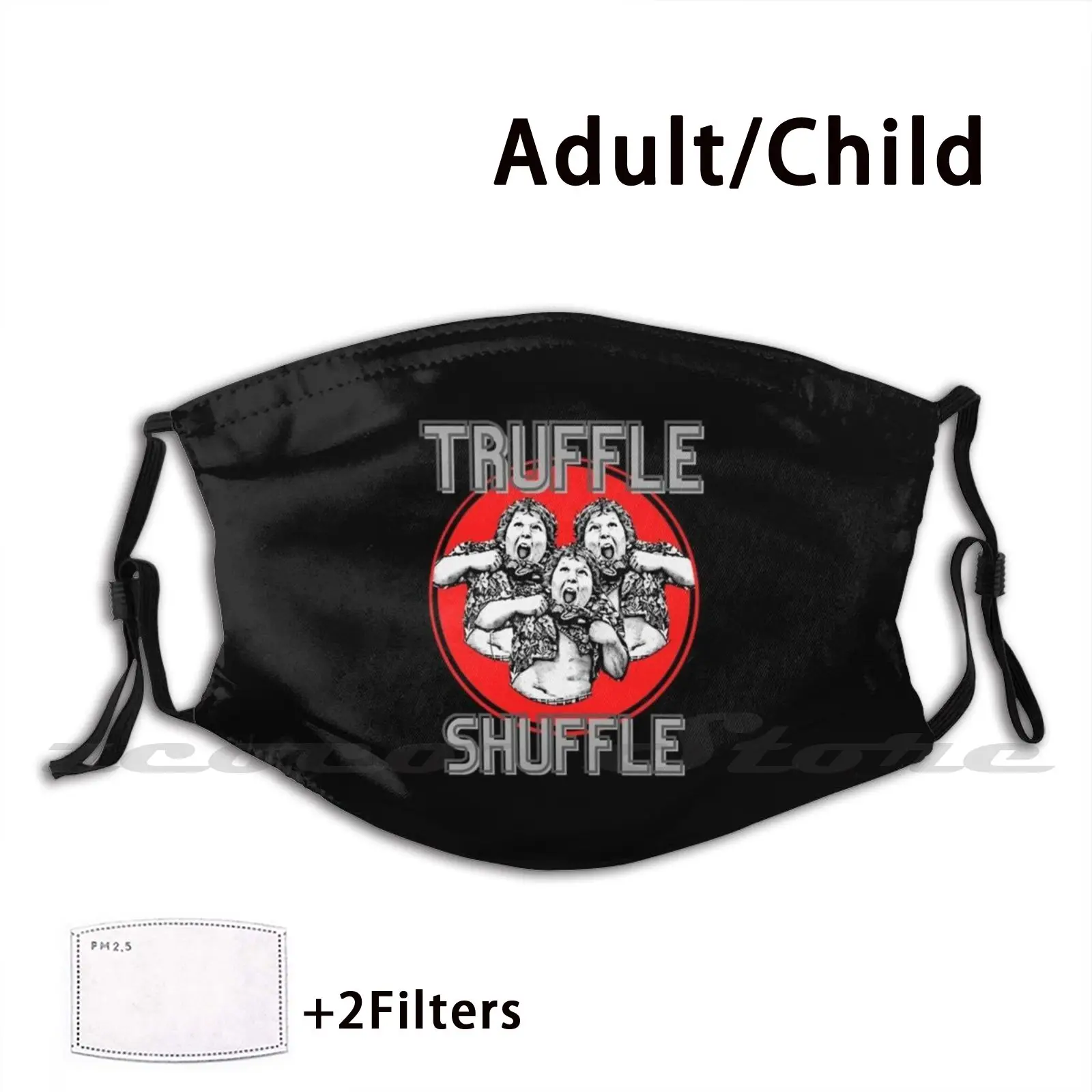 

Triple - The Goonies - Truffle Shuffle Mask Adult Child Washable Pm2.5 Filter Logo Creativity Goonies The Goonies Truffle