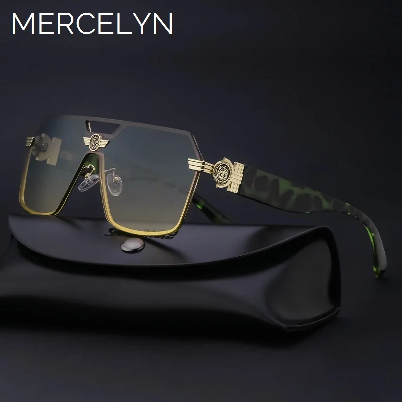 Vintage Luxury Sunglasses for Men and Women Square Fashion Designer Driving Glasses Shades