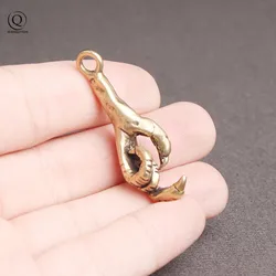 Brass Crafts Devil's Claw Key Chains Pendants Copper Keychains Bird Claws Charms Punk Fashion Car Key Holder Hanging Gifts