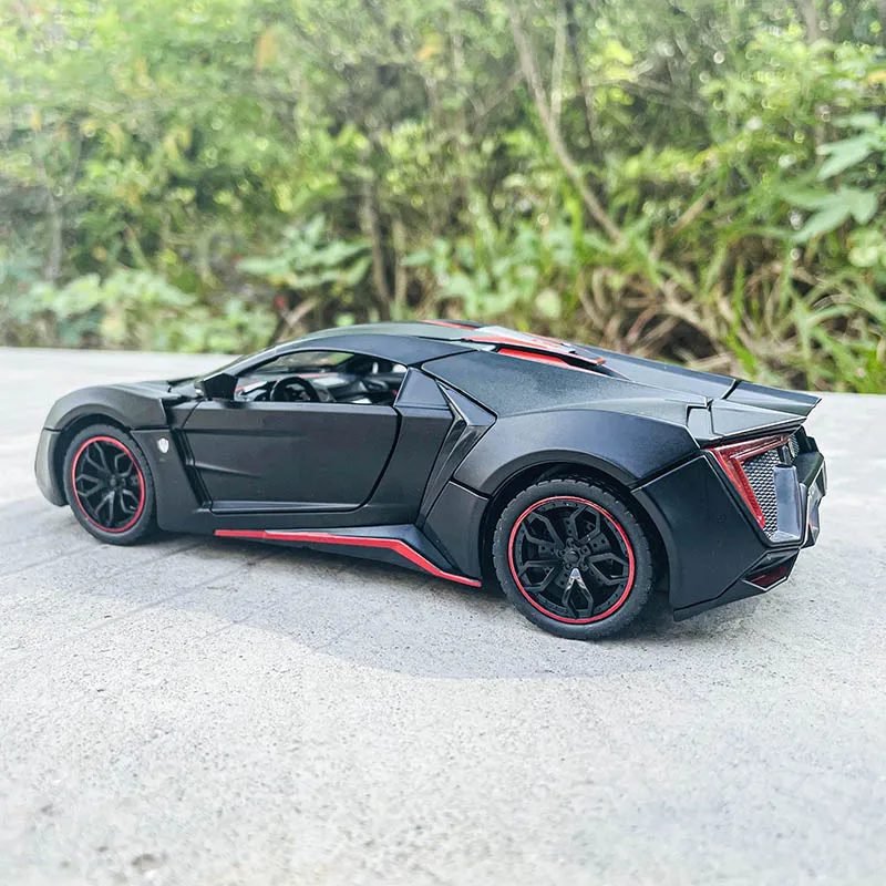 Che Zhi Lykan Hypersport Fast and Furious 7 1:24 Series simulation alloy car model crafts decoration collection toy gift