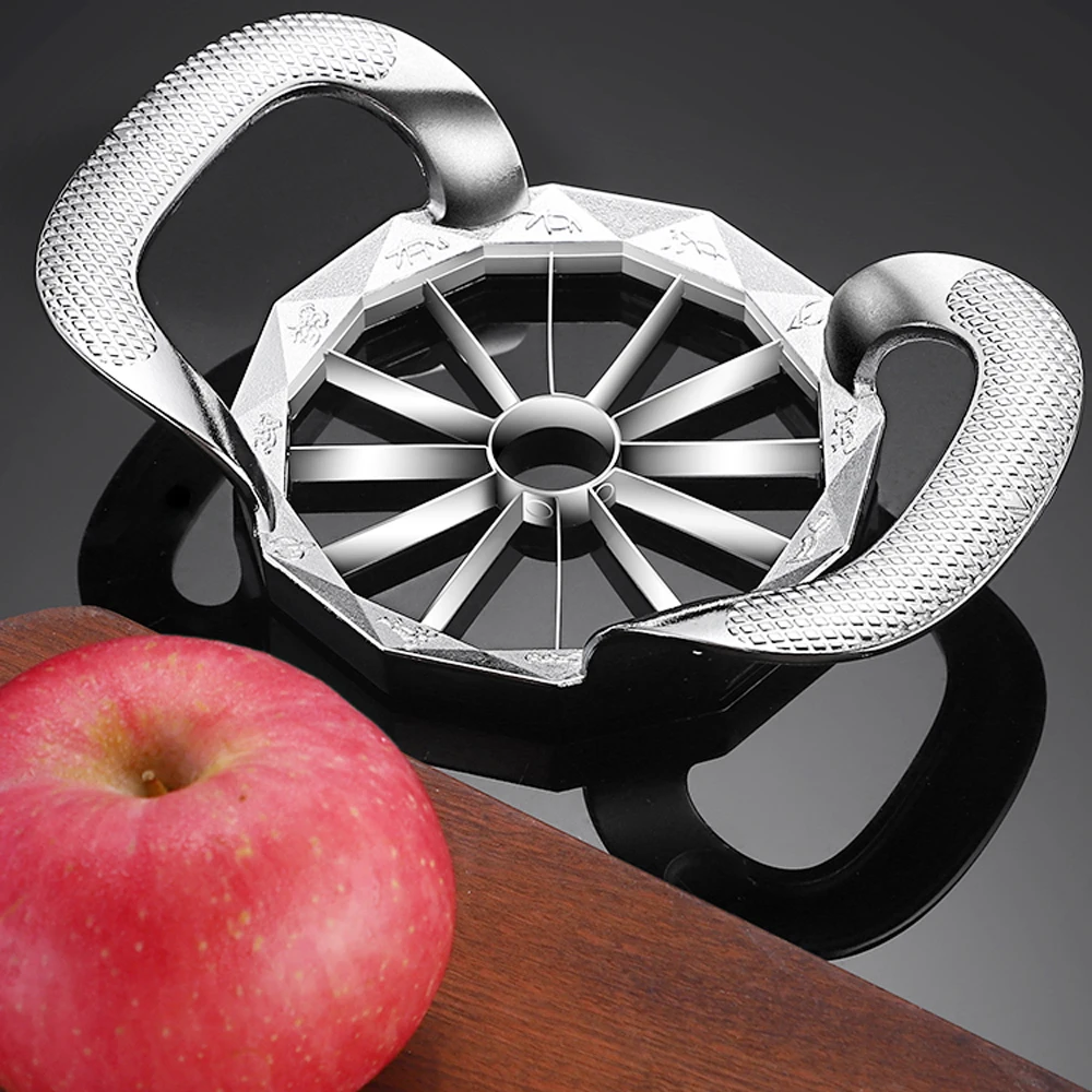 Hot Sale Useful Big Apple Cutter Zinc Alloy Anti-slipping handle Fruit Slicer Corer Pear Melon Divider Kitchen Tool for Home