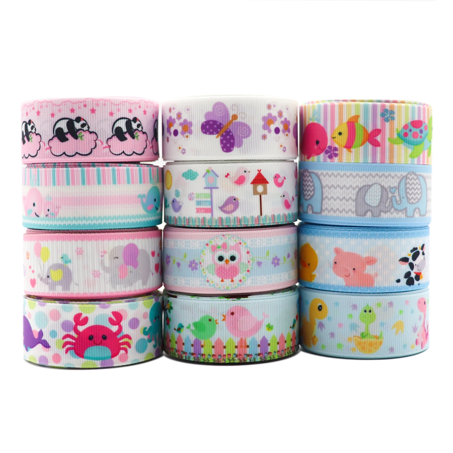 10 Yards 1" 25MM Tier-Baby-Musterband für Haarschleifen, DIY-Bastelarbeiten, handgefertigte Accessoires Y2021020302 – Detail 2