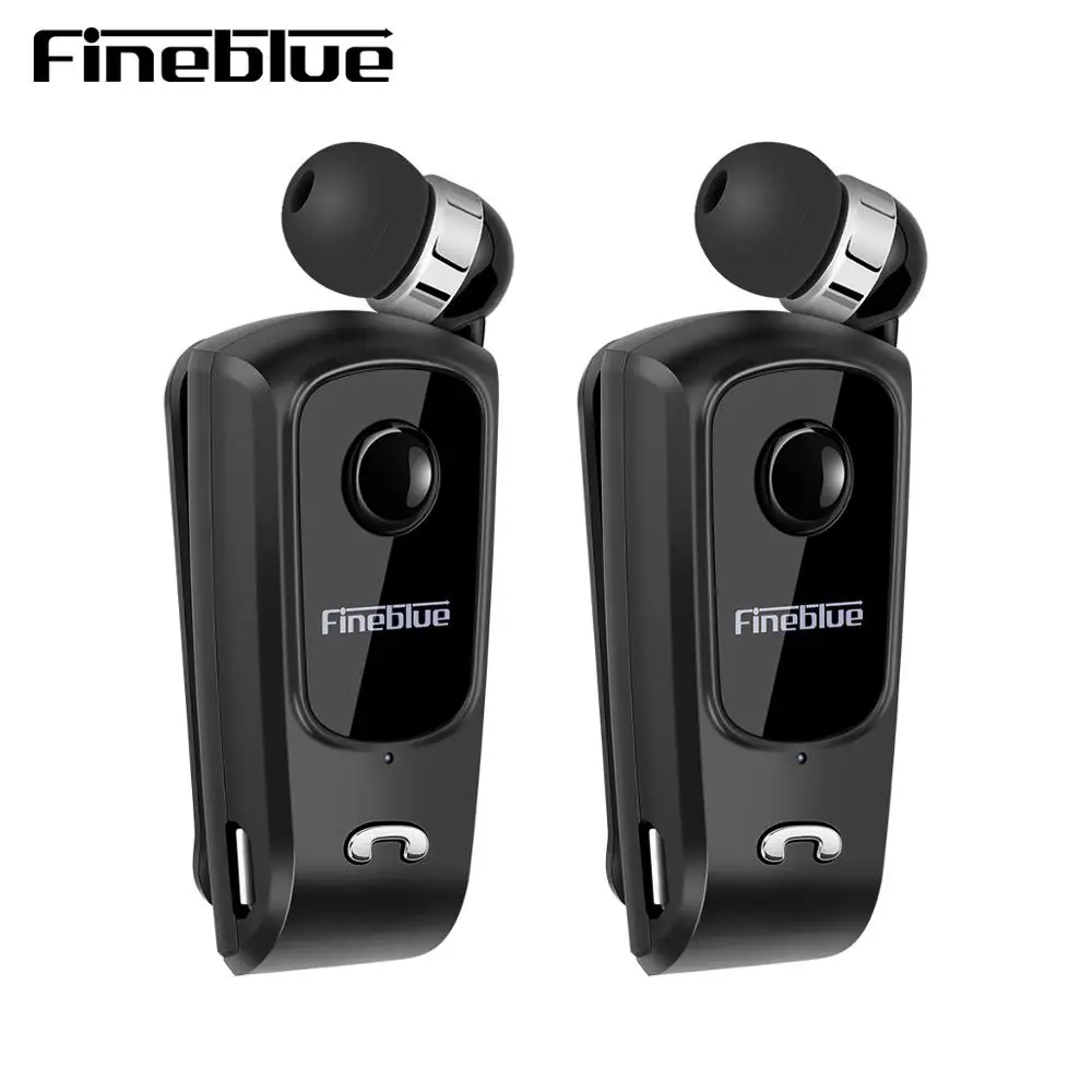 

2PCS Fineblue F920 Wireless Bluetooth Earphone Telescopic Type Business Earphone Vibration Alert Wear Stereo Sport Earphone