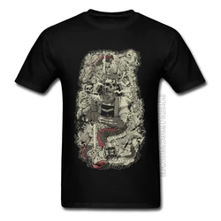 Funny Comic T-Shirts Skull Taker Geek Metal Band Men Cool T-Shirts Sleeved Awesome Tshirt New Arrival Men's Tops Tees Male