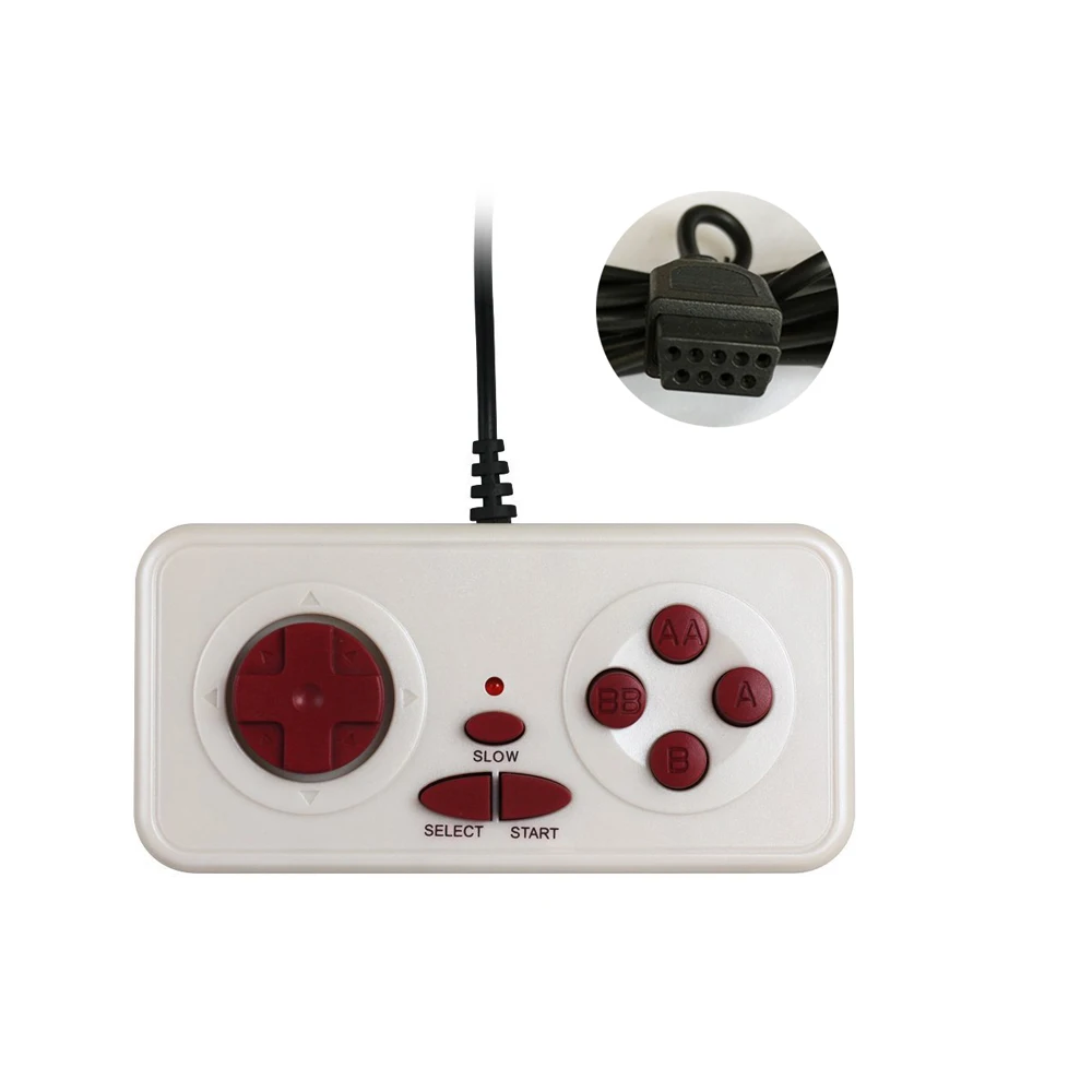 Wired game controller for N E S for F C 8 bit console 9PIN JP 7PIN US controller available