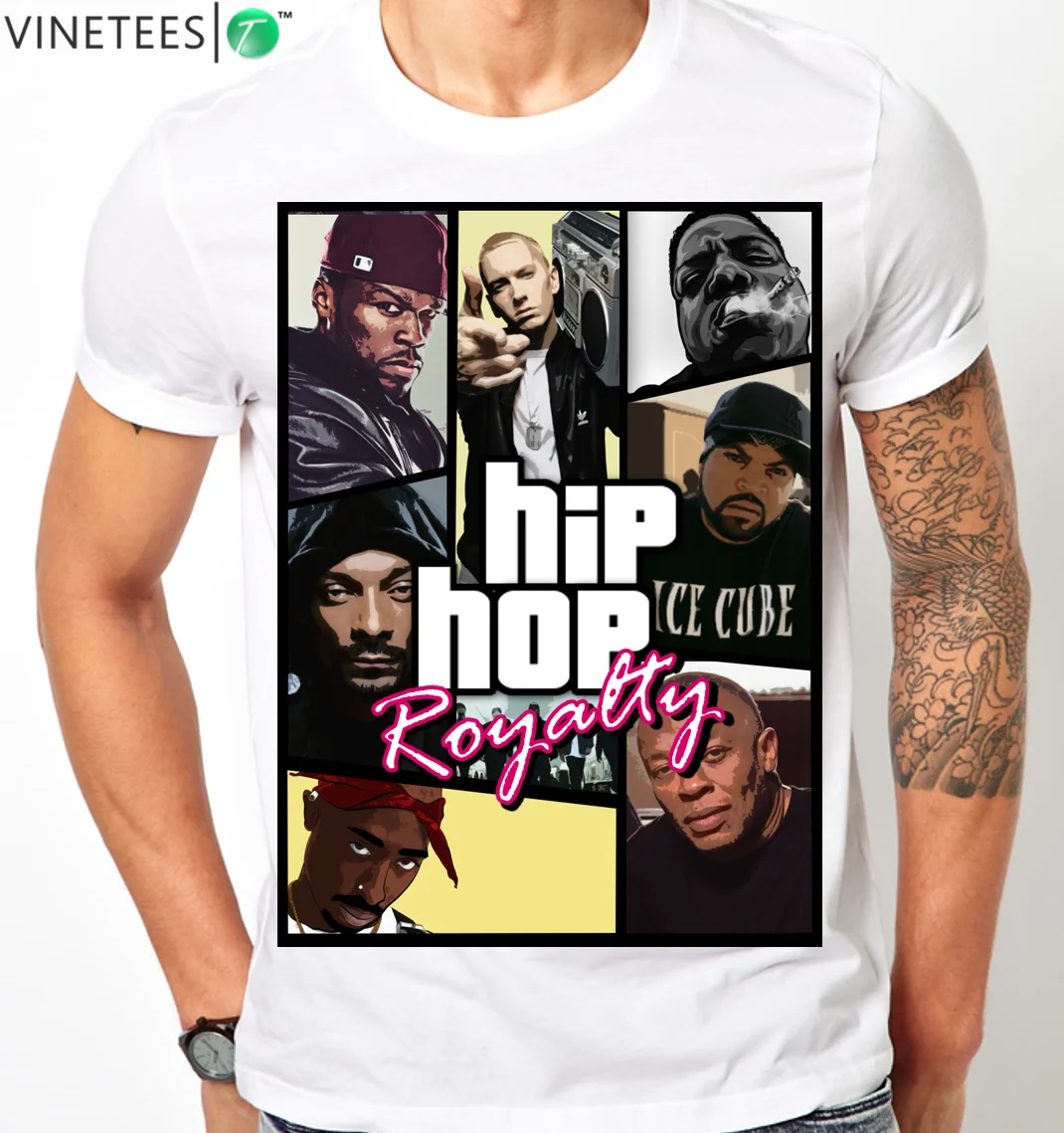 Rap Gods Hip Hop Royalty Dr Dogg 2 Pac Biggie Mens T Shirt Unisex Tees