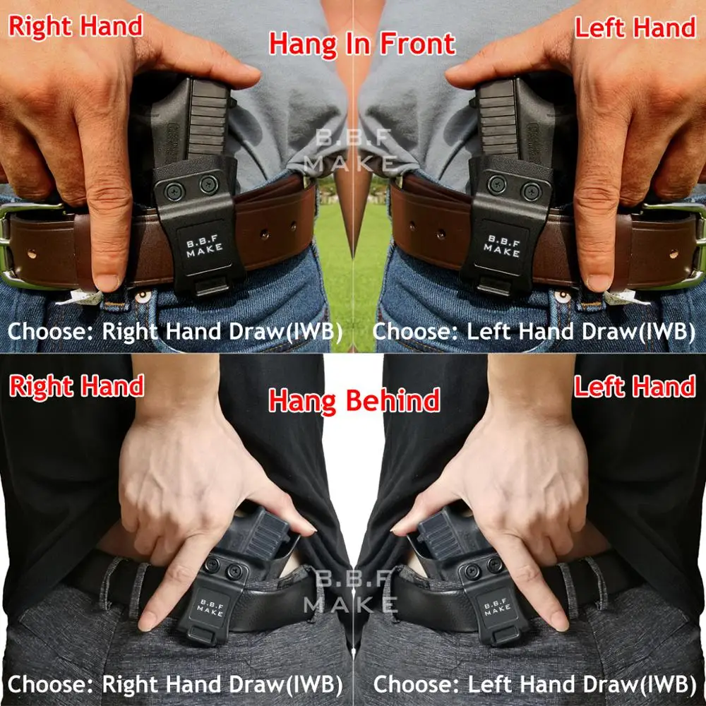 B.B.F Make IWB KYDEX Holster Fit: Sig Sauer P320 Full Gun Holster Inside Concealed Waist Carry Holsters Pistol Case