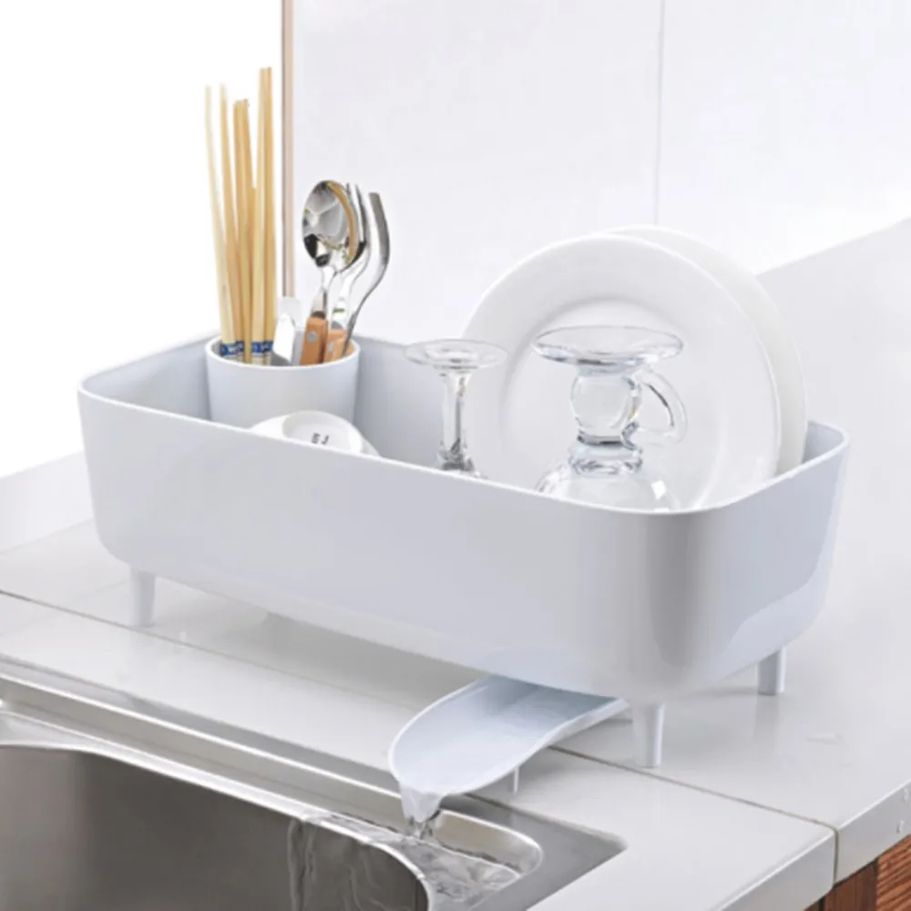 Dish Rack Kitchen Storage Holder Drainer Bowl Tableware Plate Portable Drying Rack Home Shelf Dinnerware Organizer