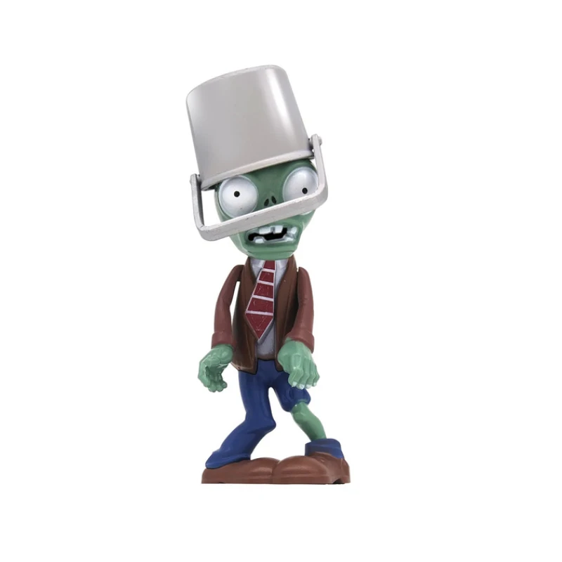 2pcs/lot Plants vs Zombies Figure Toys Ejection Cabbage-pult BUCKET ZOMBIE Children Dolls Action Figure Model No Box