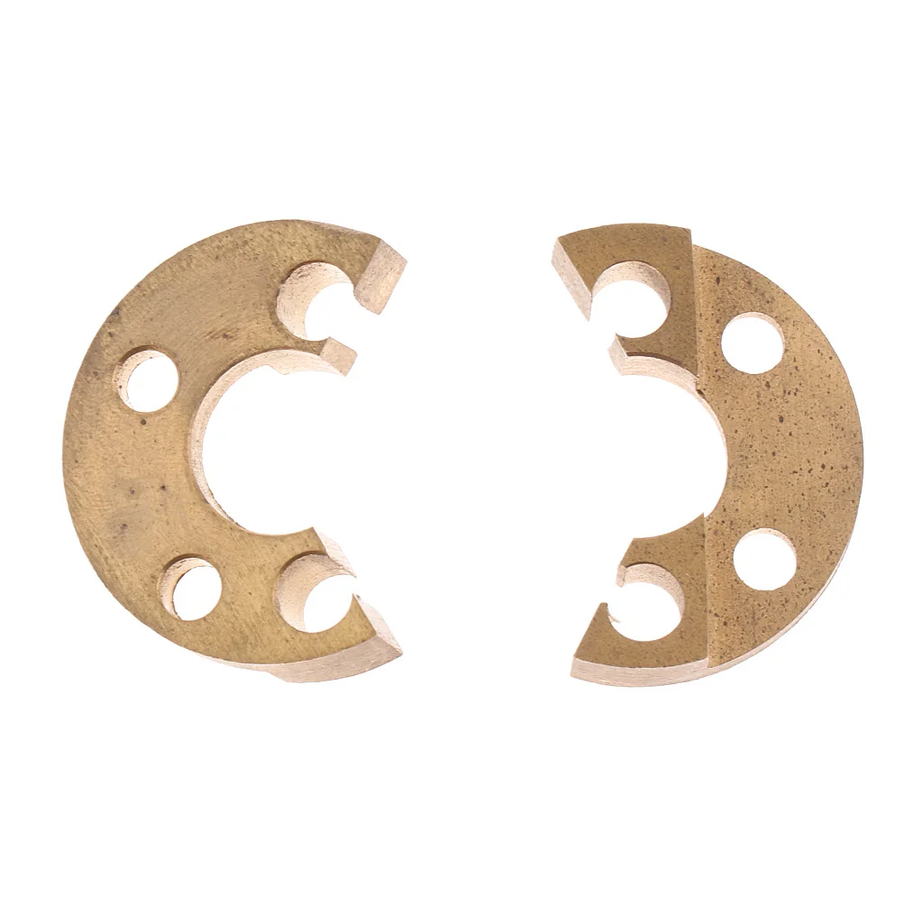2pcs Golden French Horn Rotor Stops for French Horn Trombone Replacement