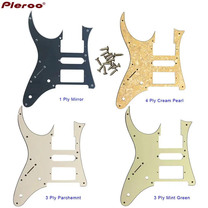 Pleroo Custom Electric Guitar Parts - For Left Handed MIJ  Ibanez RG3550MZ Guitar Pickguard  Pickup Scratch Plate  HSH Humbucker