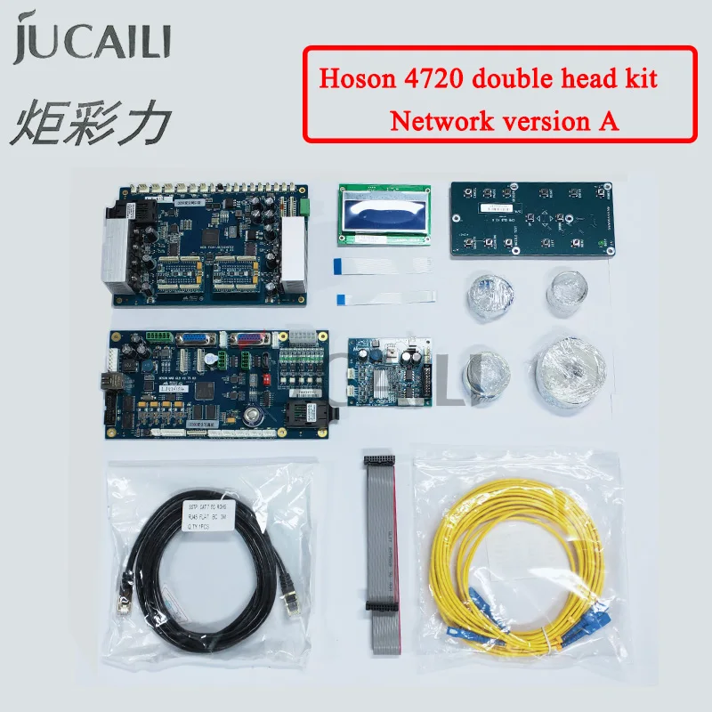 에코 솔벤트/워터 기반 프린터 네트워크 버전 용 엡손 xp600/4720/I3200 헤드 보드 키트 용 Jucaili 더블 헤드 Hoson 보드