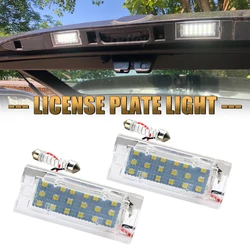 2Pcs Error Free White 18SMD LED Number For BMW X5 E53 2001-2006 X3 E83 2004-2009 LED Light Number License Plate Light Lamp
