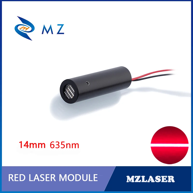 Alta qualità D14mm 635nm 10mw Line modulo Laser APC Circuit Driver modulo Laser rosso grado industriale