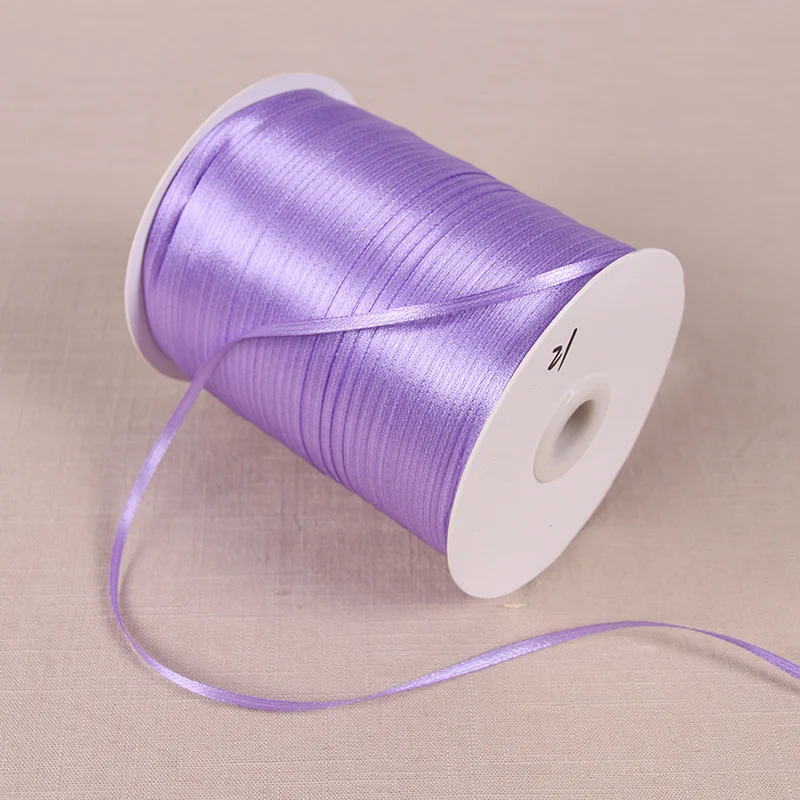 6/10/12/15/20/25/40/50MM Light Purple Silk Satin Ribbon Wedding Party Decoration Gift Wrapping Christmas Sewing Fabric Ribbon