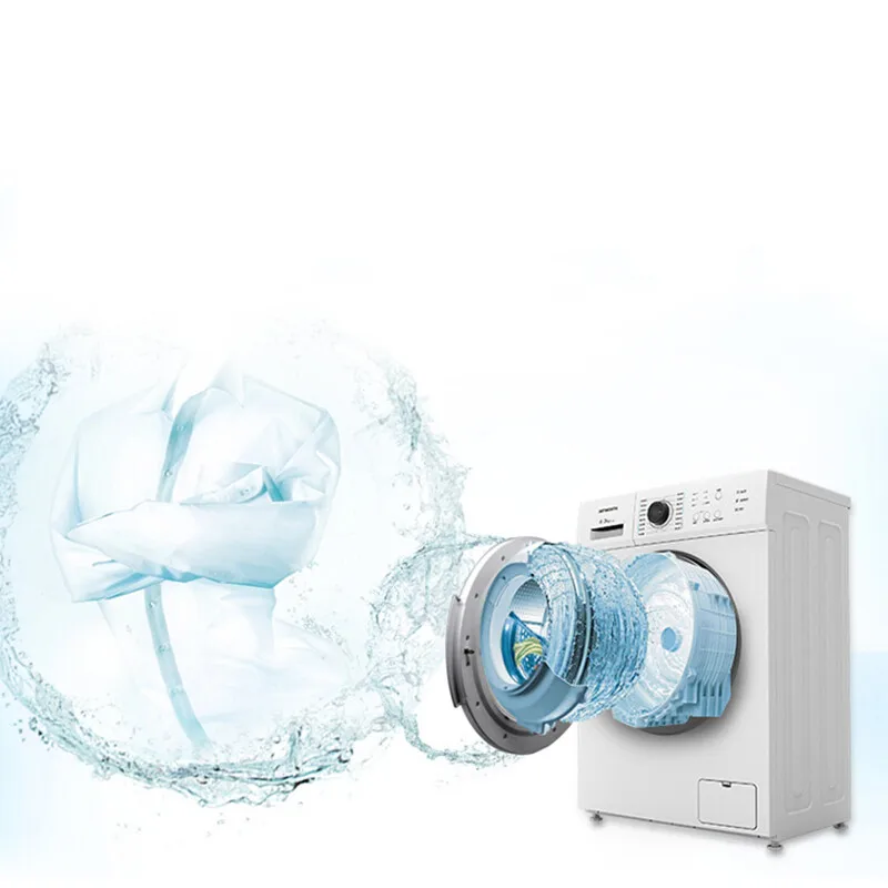 6k'g Front Loading Washing Machine Full-automatic Ultra-thin Embedded Heat with HighTemperature Destroy Hazardous Substance F60A