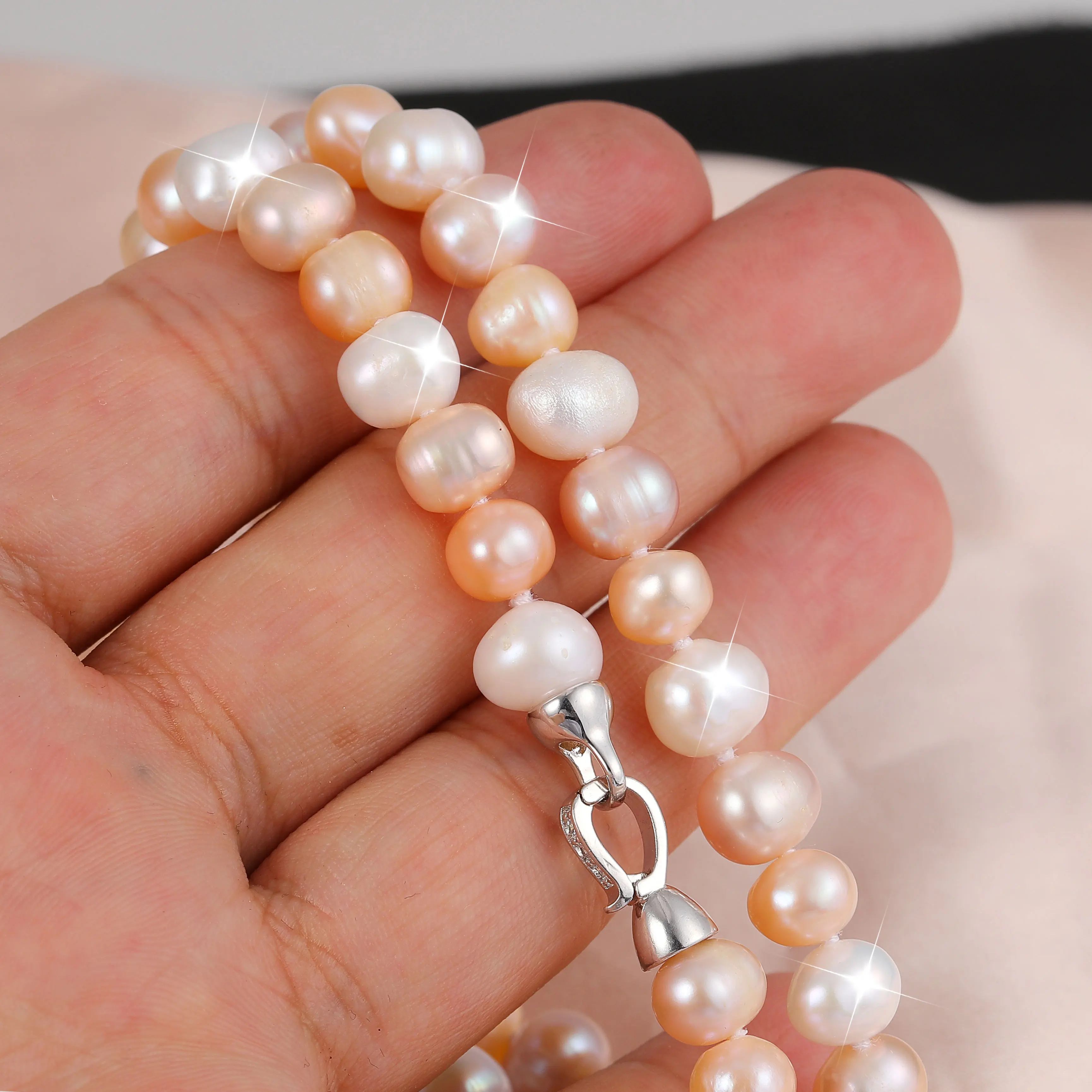 Romantic Luxury Natural Pearl Bracelet Necklace For Women Exquisite Trend Can Be used As a Bracelet Temperament Simple Classic