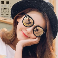 2026 Prescription ladies Sunglasses for women shortsighted round polarized lens with diopter mirror shades UV400 driver glasses