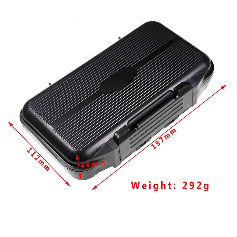 Bimoo M Size Waterproof Fishing Fly Box Fly Fishing Tackle Box Small Spoon Lure Hook Ice Jig Storage Box  7.76''x4.40''x1.81'' image 2