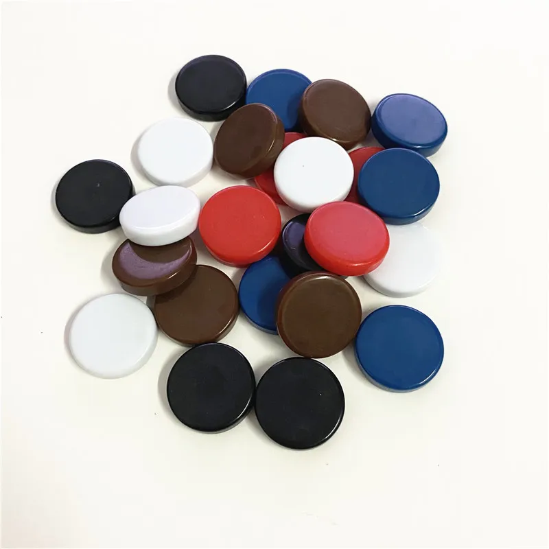 60Pcs/Set 20*5mm Backgammon Game Piece Blank Glossy Chips Coins Pawn Chess Accessories