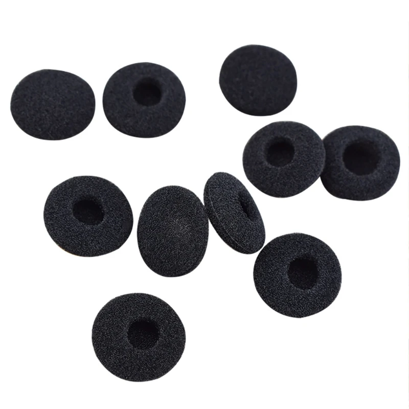 10 pares de capa de manga de 18mm para substituição, pontas para fones de ouvido, esponja macia para-sennheiser mx375 mx365