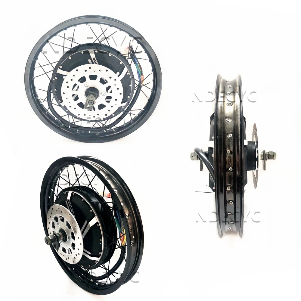 200mm dropout QS 12000W 273 50H V3  Motor Wheel Rear Wheel  17inch 18inch 19inch 48-72V 100-120KPH  Electric Motorcycle