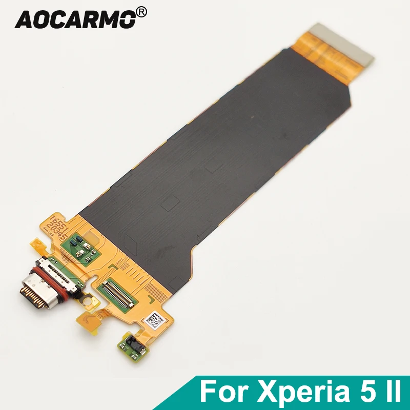 Aocarmo Type-C USB Aocarmo Ładowarka Port Ładowania Złącze Dock Flex Kabel Do Sony Xperia 5 II/ X5ii SO-52A SOG02