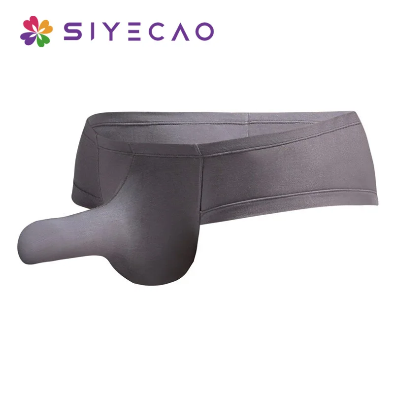 Sexy Mens Penis Underwear Male Cool Sexy Elephant Nose Big Pouch Boxer Shorts Panties Gay Cheap Men Underwear Calzoncillos Cueca